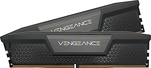 CORSAIR VENGEANCE DDR5 RAM 32GB (2x16GB) 6000MHz CL36 Intel XMP Compatibile iCUE Memoria per Computer - Nero (CMK32GX5M2B6000C36)
