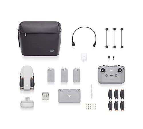 DJI Mini 2 Fly More Combo (UE) + Care Refresh (ad attivazione automatica) - Drone video 4K con accessori e pacchetto di protezione incluso per un volo spensierato, confezione da 1