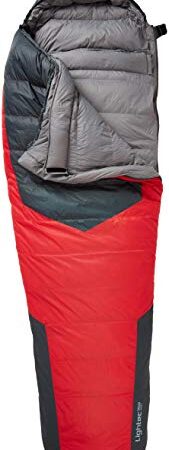 Ferrino Lightec Duvet, Sacco a Pelo Uomo, Rosso e Nero, 1400 gr