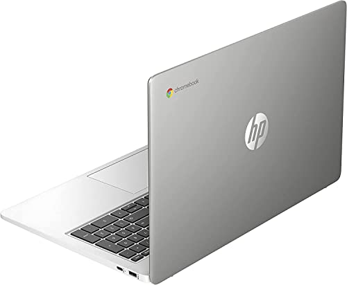 HP - PC Chromebook 15a-na0001sl, Intel Celeron N4500, 8GB RAM LPDDR4, eMMC da 128GB, Display da 15,6" HD, IPS, Antiriflesso, Scheda grafica Intel UHD 600, Wi-Fi, Webcam HD, ChromeOS, Argento