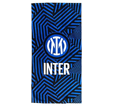 Inter Telo Mare in Spugna, 70X140, Logo Inter, 100% Cotone, Prodotto ufficiale, Grafica Nerazzurra