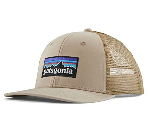 Patagonia P-6 Logo Trucker Hat Muta in, Oar Tan w/Classic Tan, Taglia Unica Unisex-Adulto