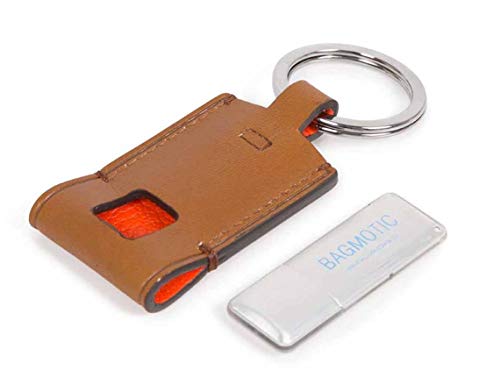 Piquadro BagMotic Portachiavi in pelle con chiavetta USB da 16GB - AC4240BM (Rosso)