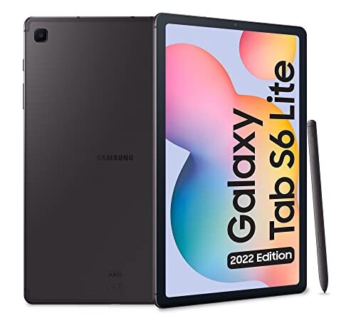 Samsung Galaxy Tab S6 Lite (2022), S Pen, 10.4 Pollici Touchscreen LCD TFT, Wi-Fi, RAM 4 GB, 128 GB espandibili, Batteria 7040 mAh, Tablet Android 12 Oxford Gray [Versione italiana] 2022