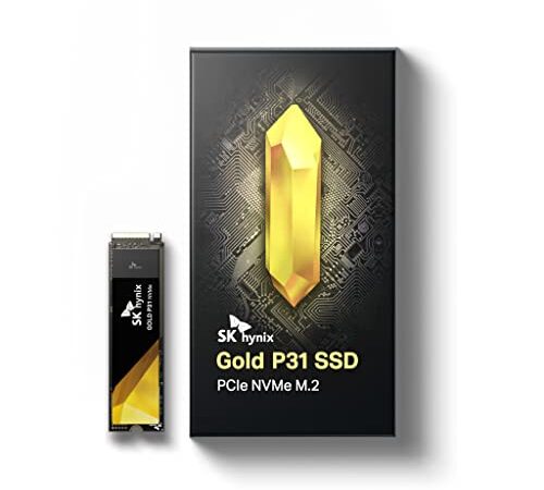 SK hynix Gold P31 2TB PCIe NVMe Gen3 M.2 2280 SSD interno, fino a 3500 MB/S, compatto, fattore di forma SSD - Unità a stato solido interna con flash NAND a 128 strati