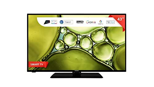 TELEFUNKEN Smart TV 43" Full HD TE43553B42V2KZ, TV LED 43 Pollici con Alexa Integrata, Compatibile con Alexa e Google Assistant, Digitale DVB-T2, Dolby Vision HDR10, Dolby Audio